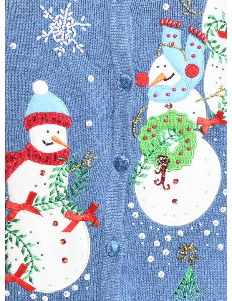 Snowman Christmas Vest - L