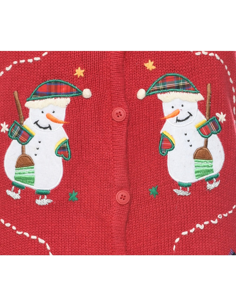 Snowman Christmas Vest - M