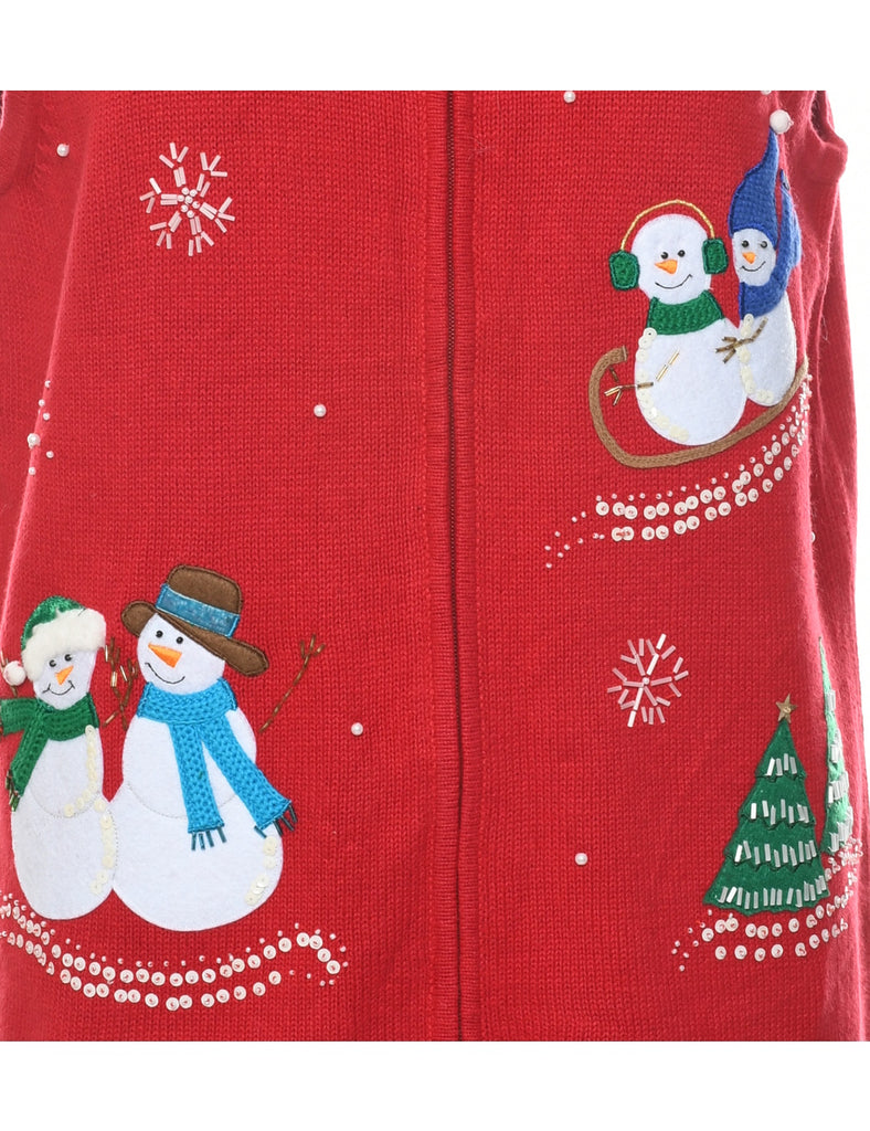 Snowman Christmas Vest - XL