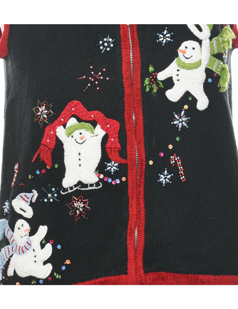 Snowman Christmas Vest - M