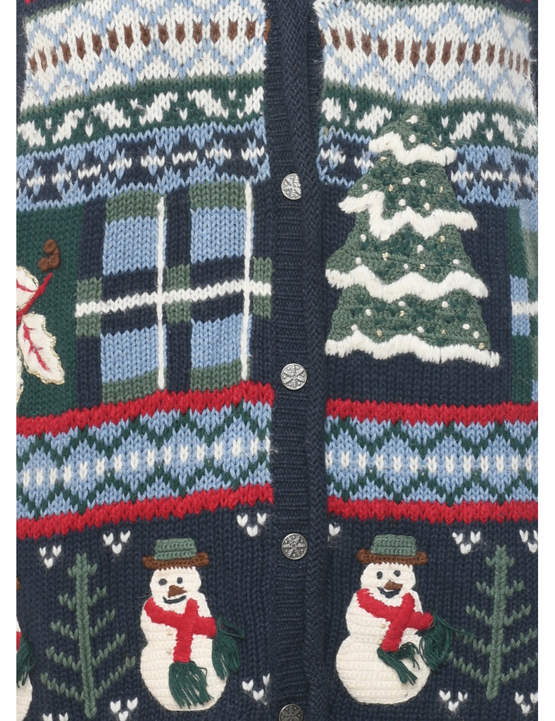 Snowman Christmas Vest - L