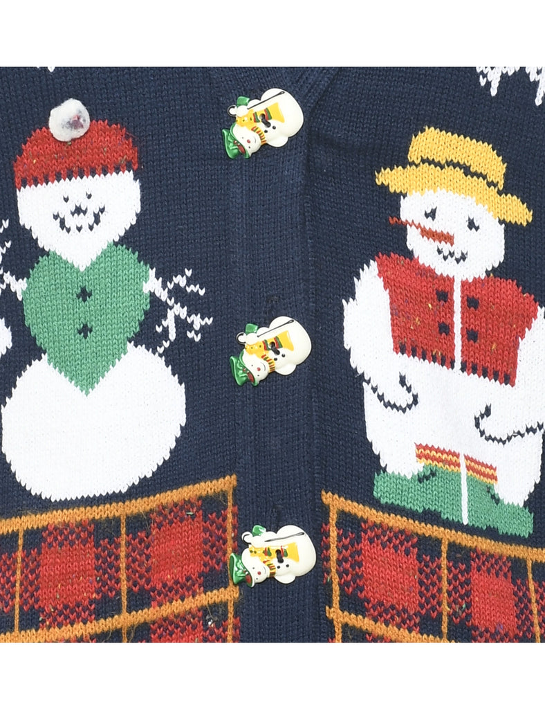 Snowman Christmas Vest - M