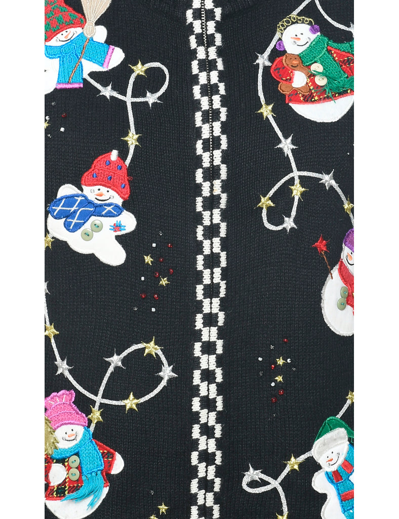 Snowman Christmas Vest - M