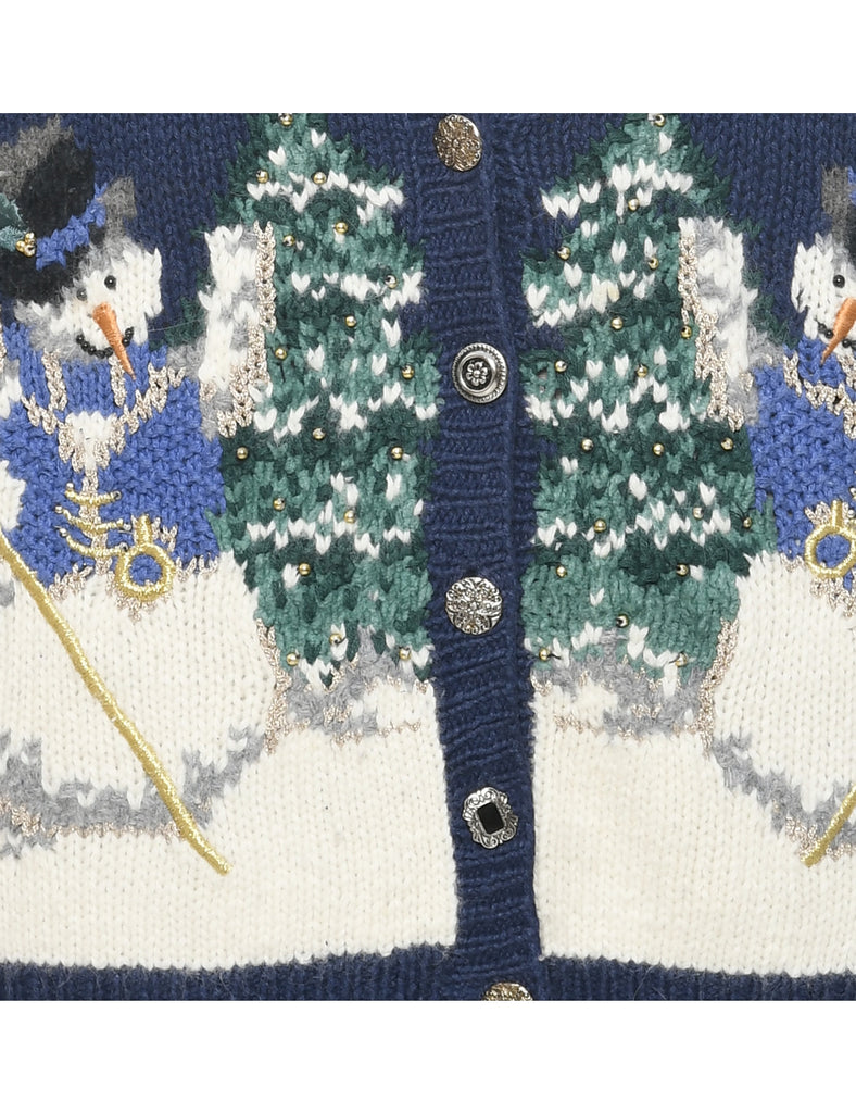 Snowman Christmas Vest - M