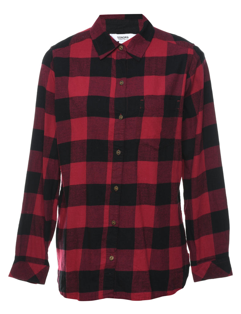 Sonoma Gingham Pattern Shirt - M