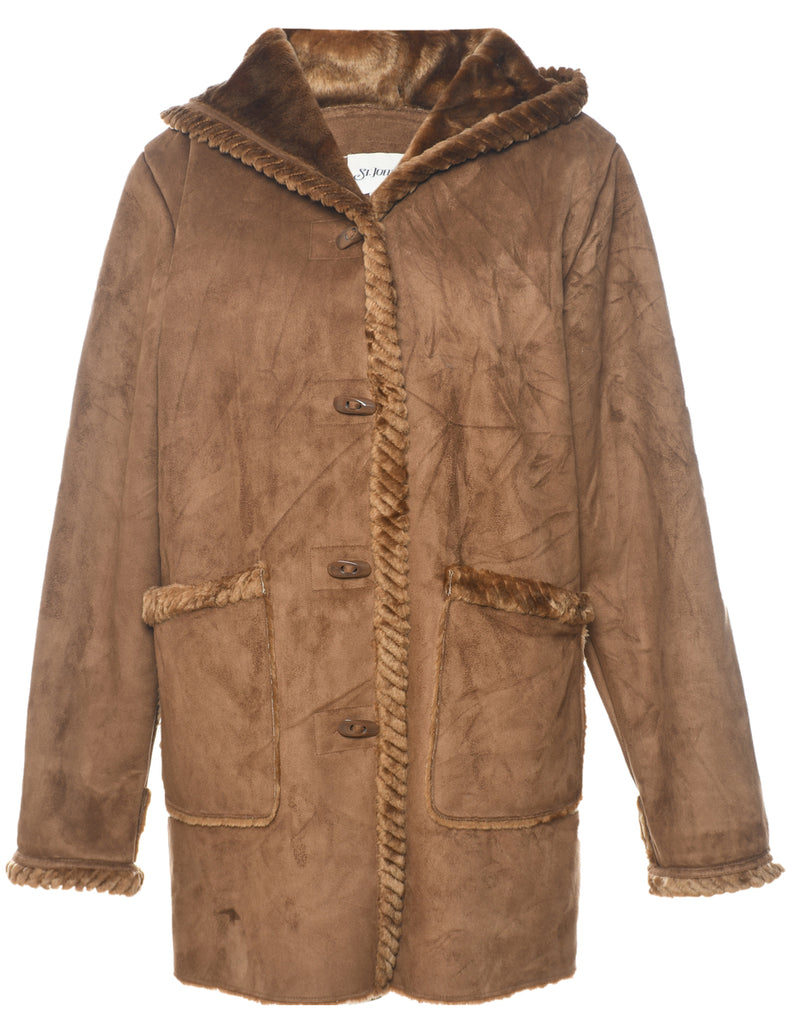 St. John Bay Hooded Coat - M