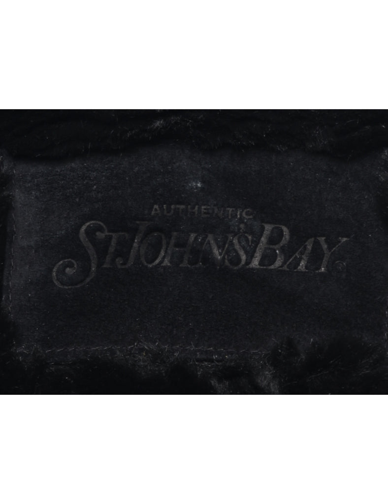 St John's Bay Shearling Suede Jacket - M