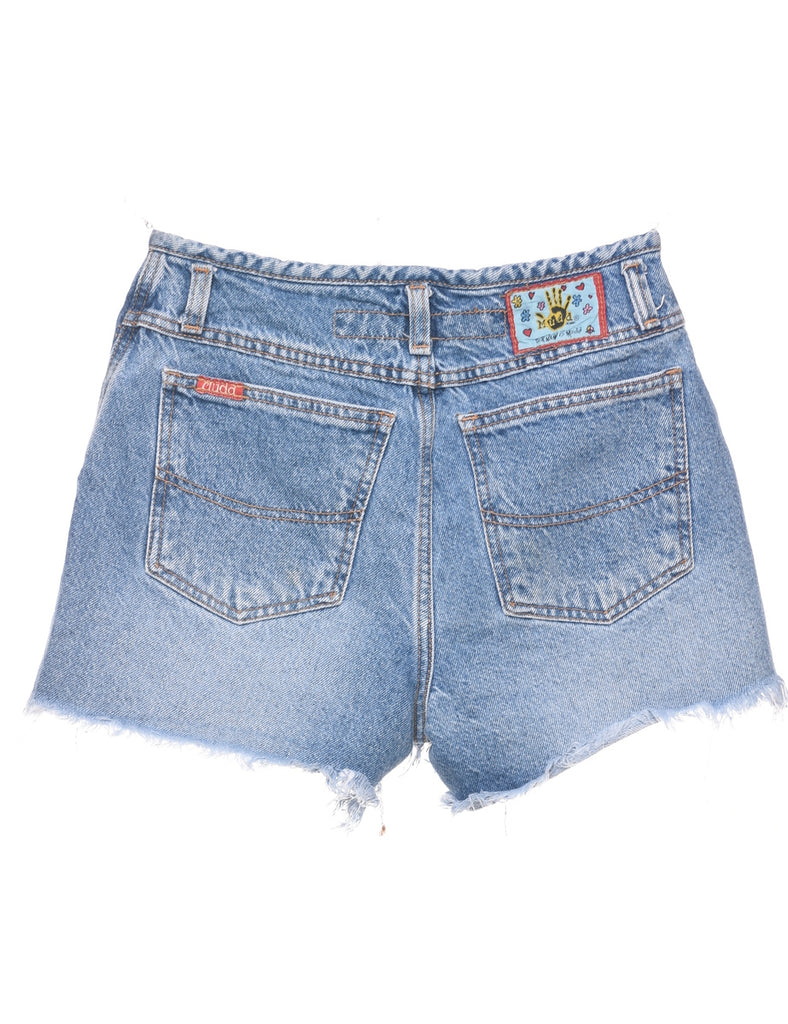 Stone Wash Cut-off Denim Shorts - W26 L3