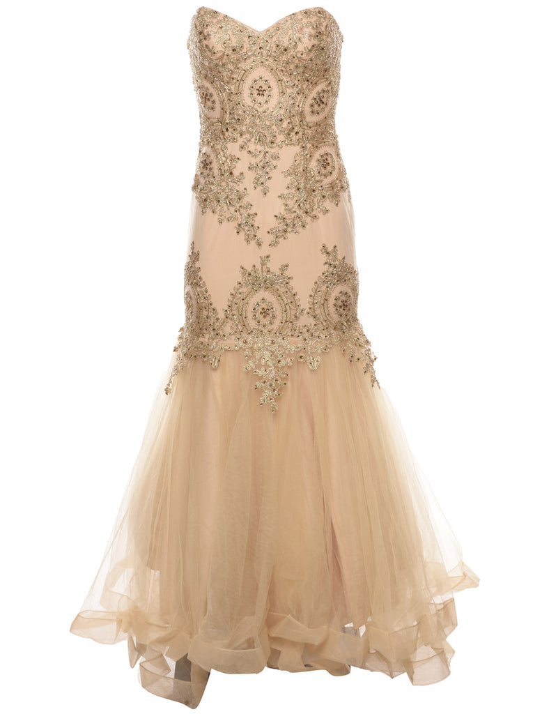 Strapless Evening Dress - S