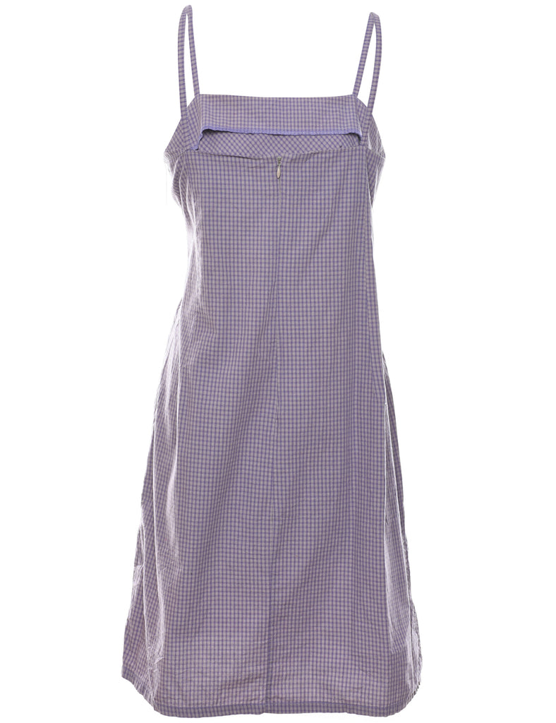 Strappy Checked Dress - M