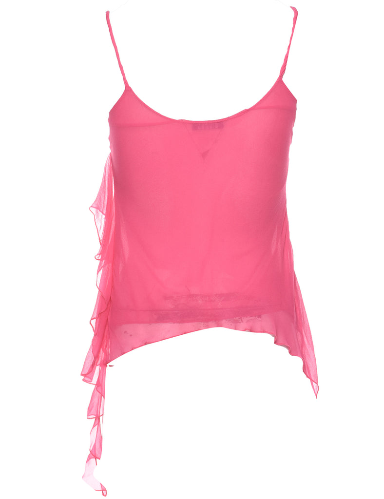 Strappy Pink Evening Top - XS