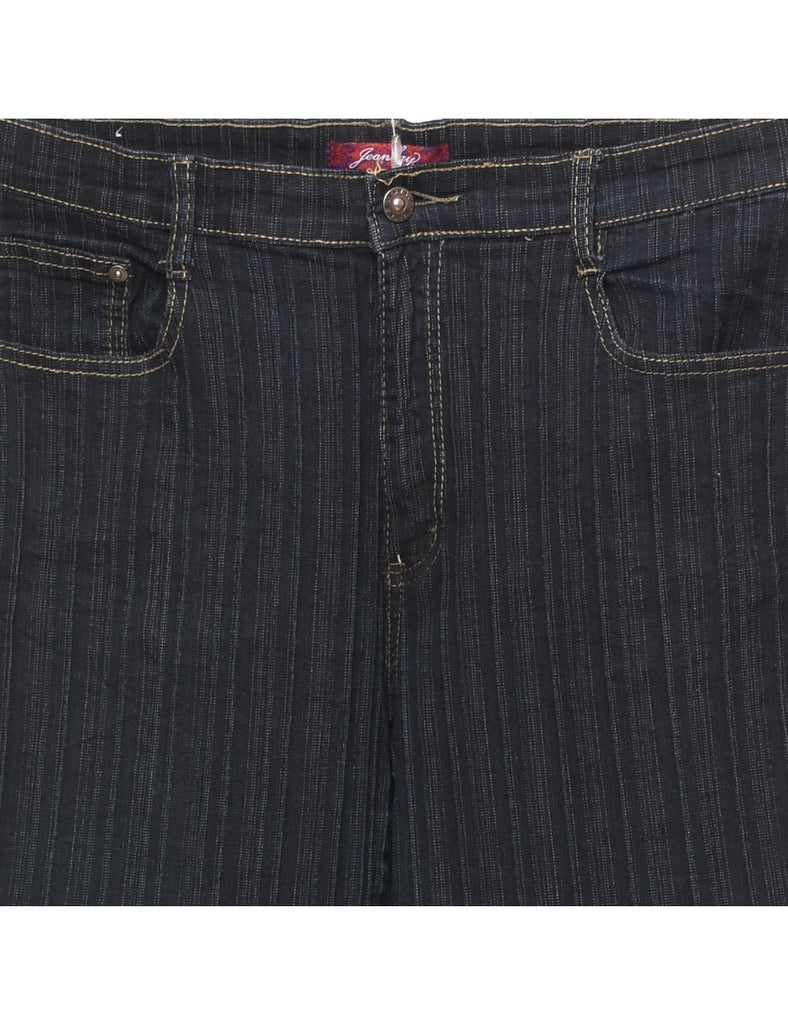 Stretchy Striped Y2K Bootcut Jeans - W34 L31