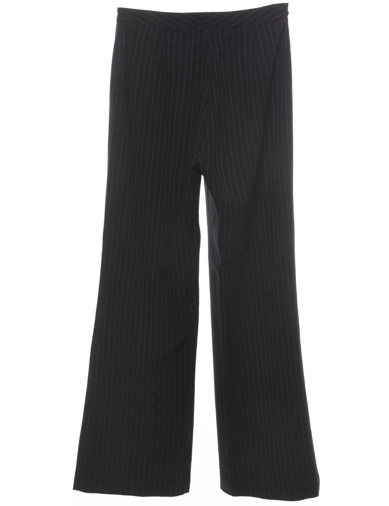 Striped Black & White Trousers - W28 L31