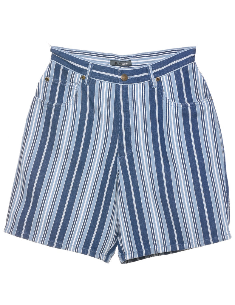 Striped Denim Shorts - W28 L7