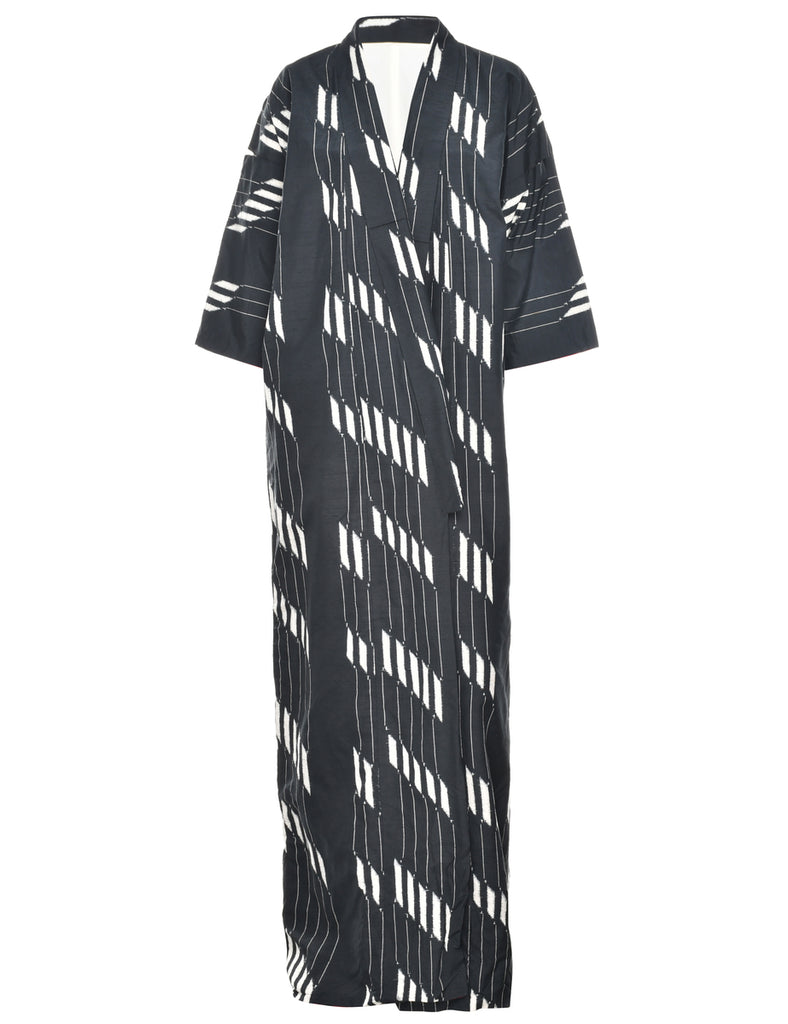 Striped Full Length Kimono - XL