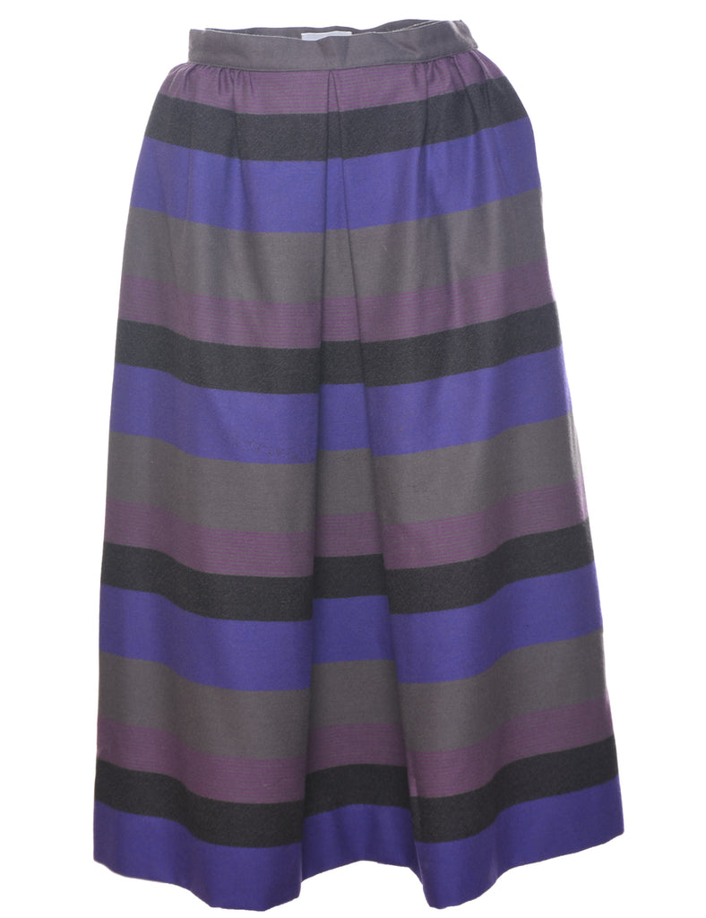 Striped Midi Skirt - S