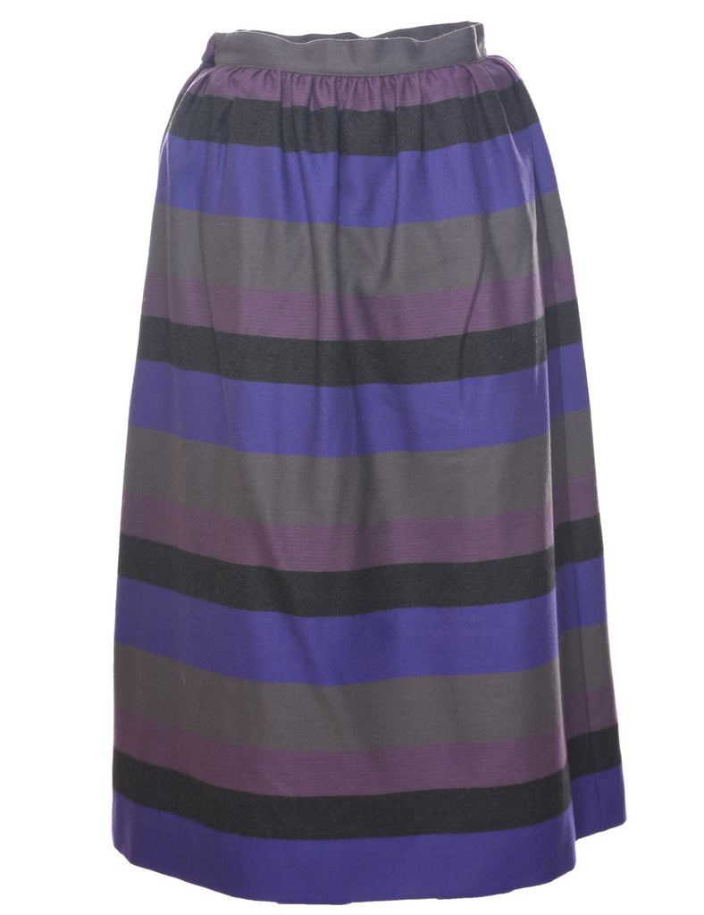 Striped Midi Skirt - S