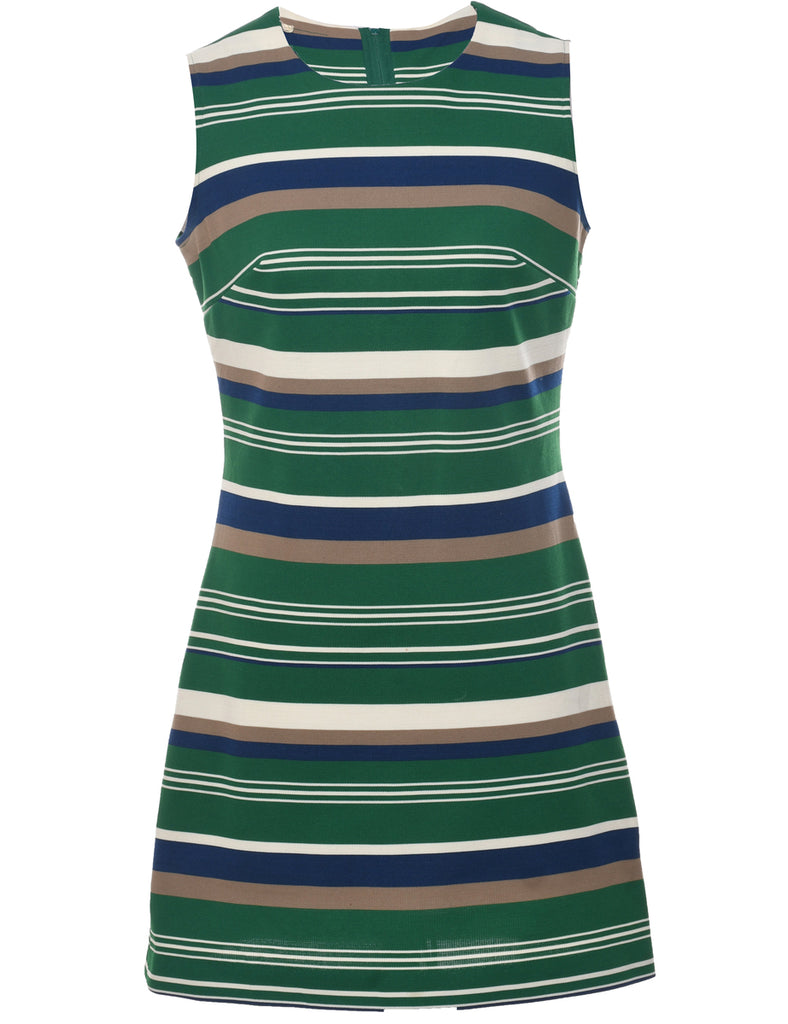 Striped Mini Dress - S