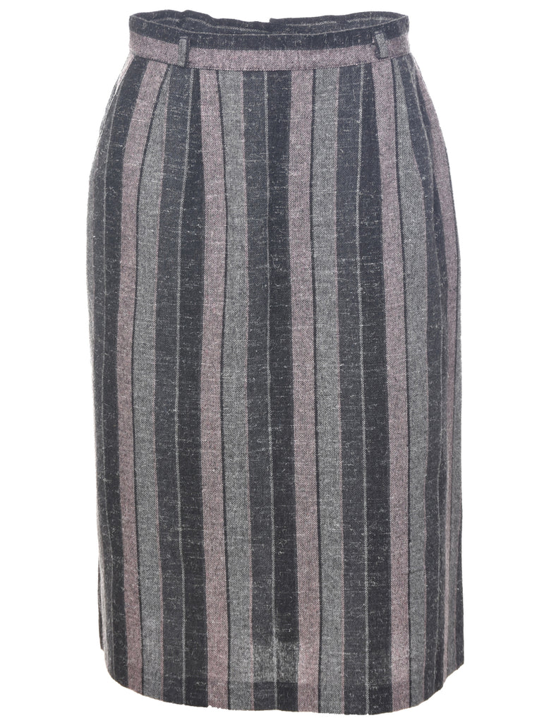 Striped Pencil Skirt - M