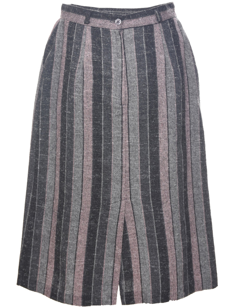 Striped Pencil Skirt - M