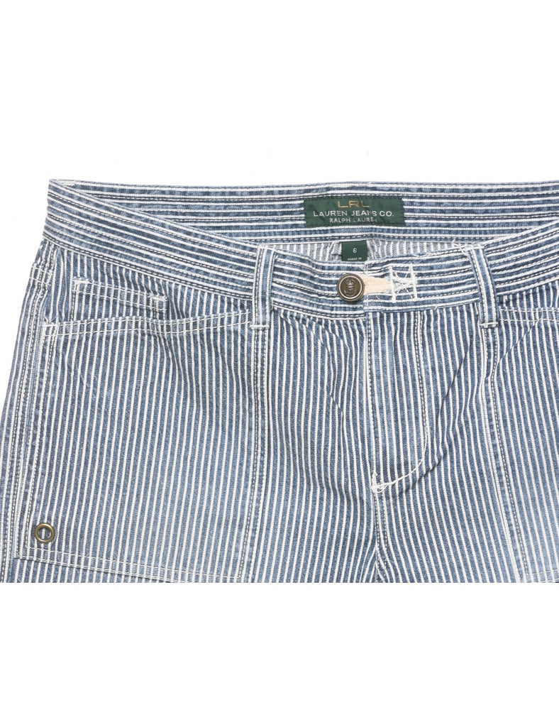 Striped Ralph Lauren Denim Shorts - W32 L6