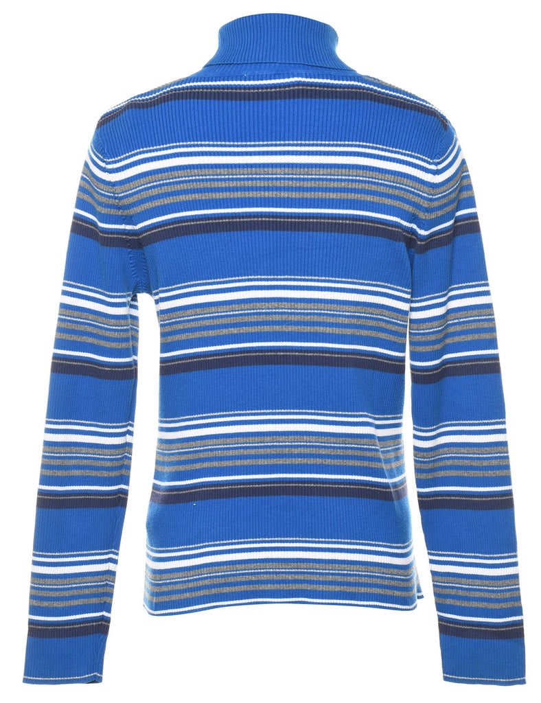 Striped Turtleneck Jumper - S