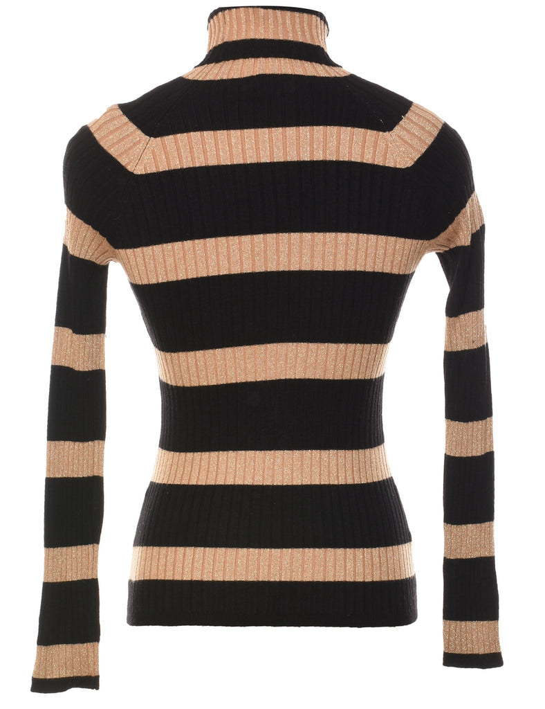 Striped Turtleneck Jumper - S