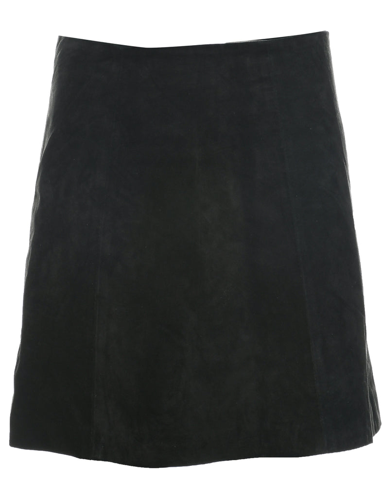 Suede A-line Skirt - M