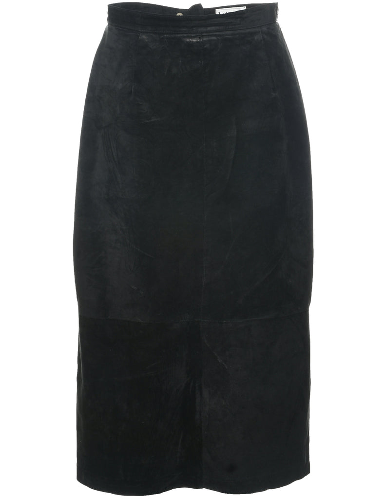 Suede Maxi Skirt - M