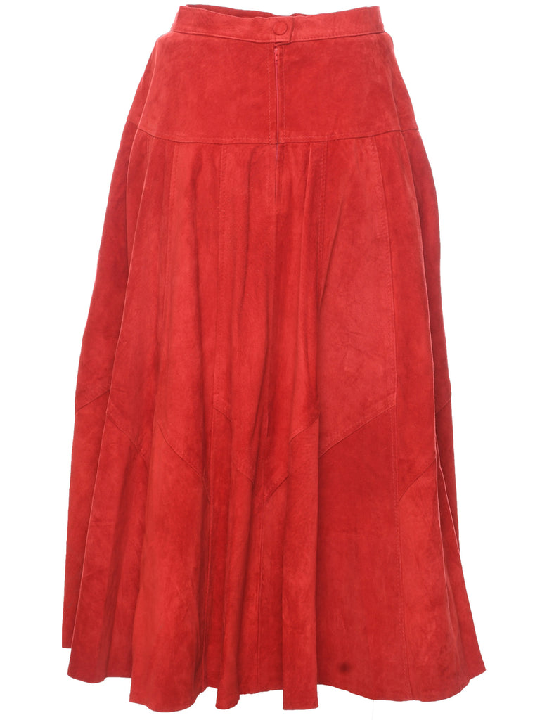 Suede Maxi Skirt - XS