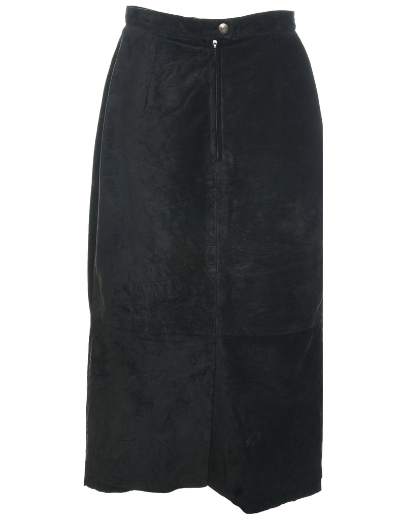 Suede Maxi Skirt - M