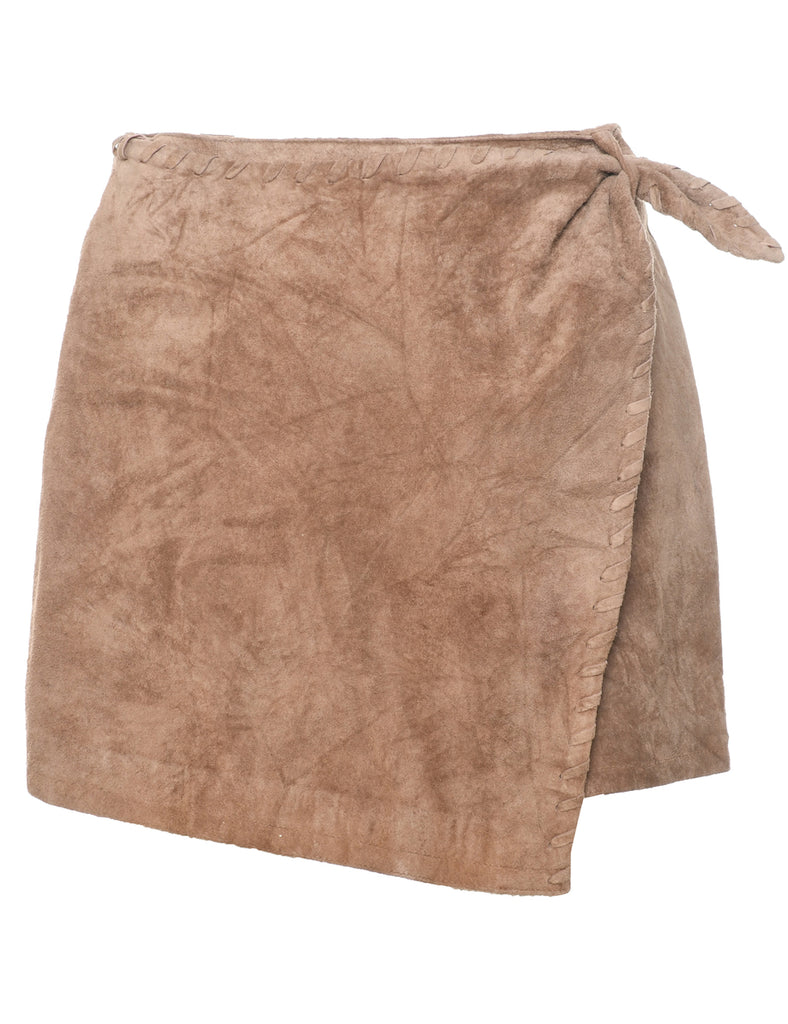 Suede Mini Skort - M