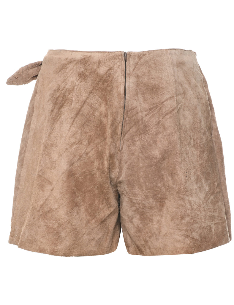 Suede Mini Skort - M