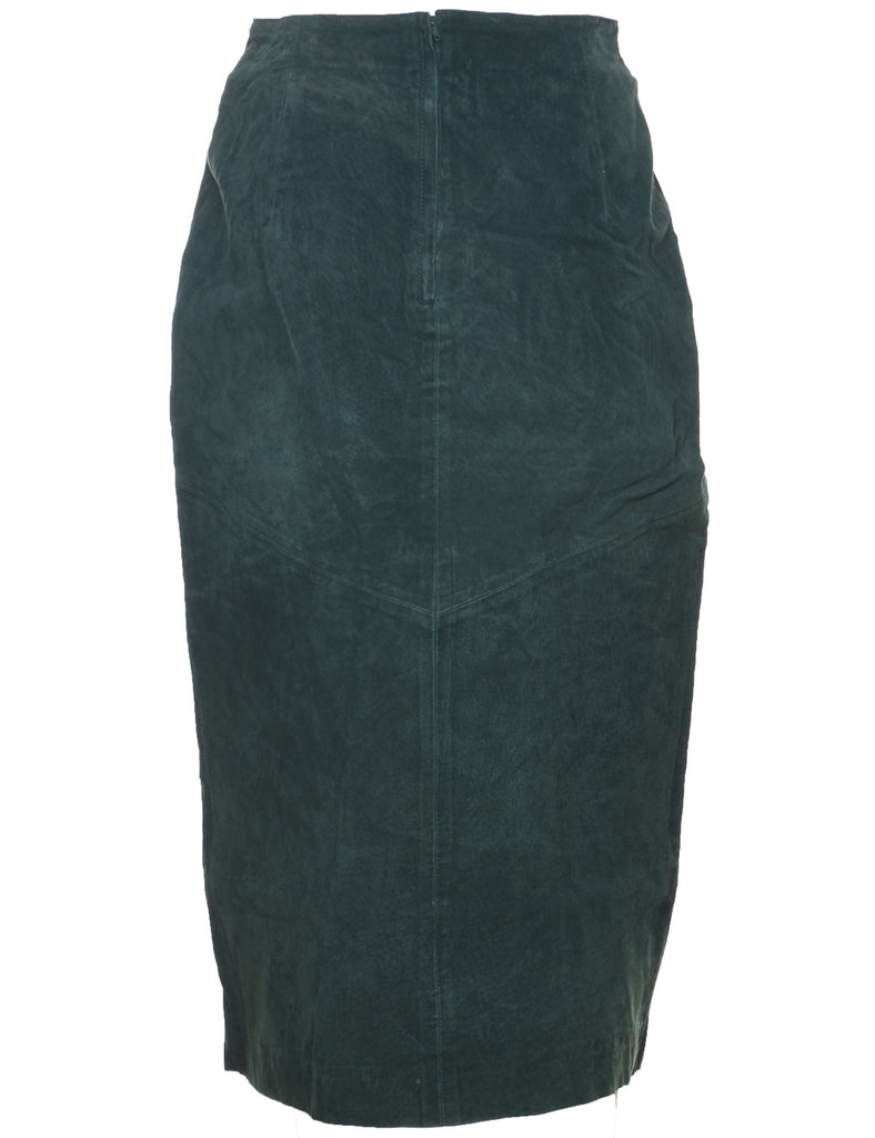 Suede Pencil Shape Maxi Skirt - S