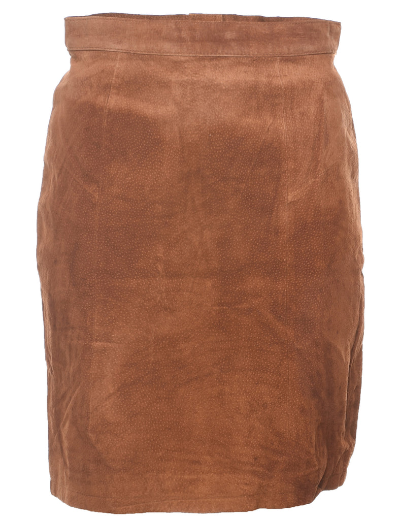 Suede Pencil Skirt - S