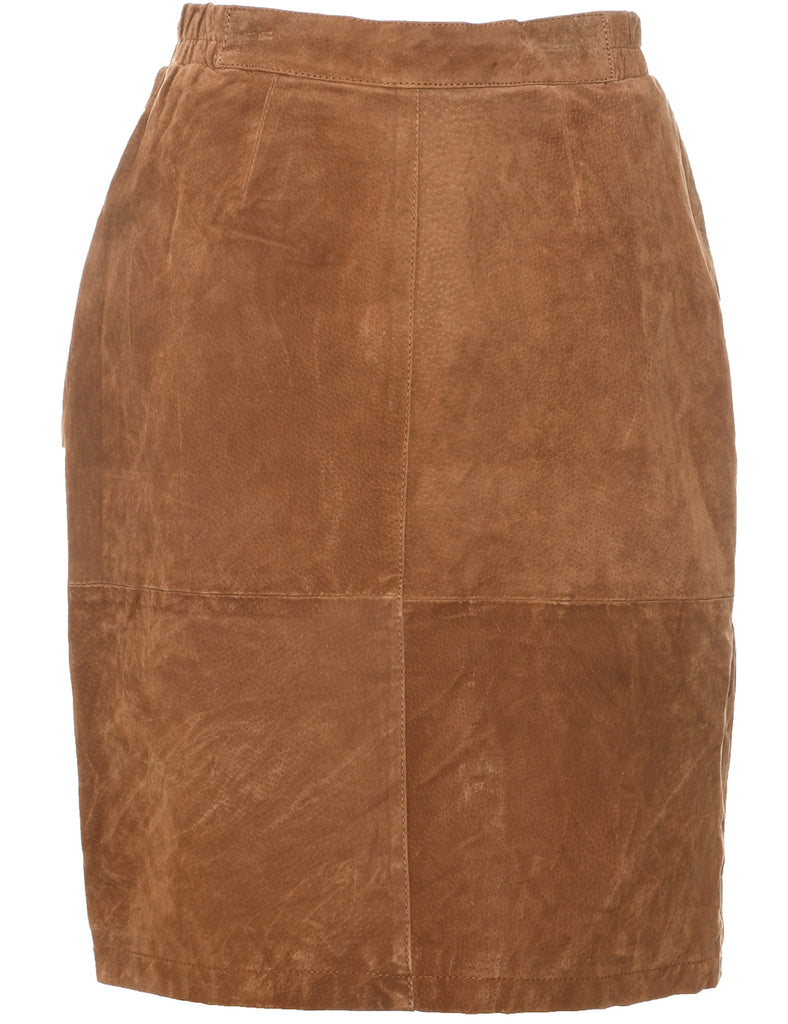 Suede Pencil Skirt - M