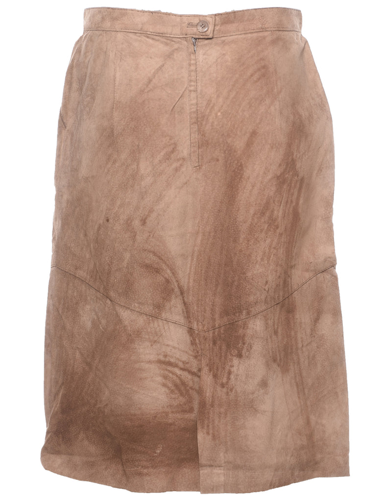 Suede Pencil Skirt - M