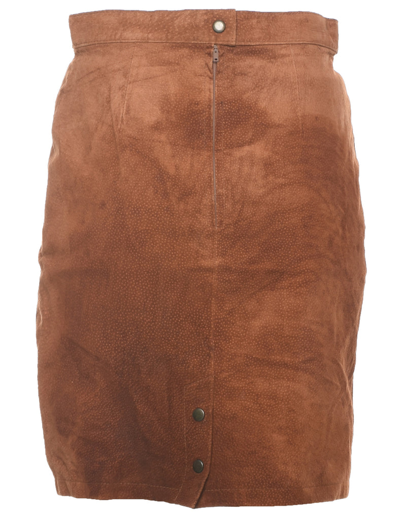 Suede Pencil Skirt - S