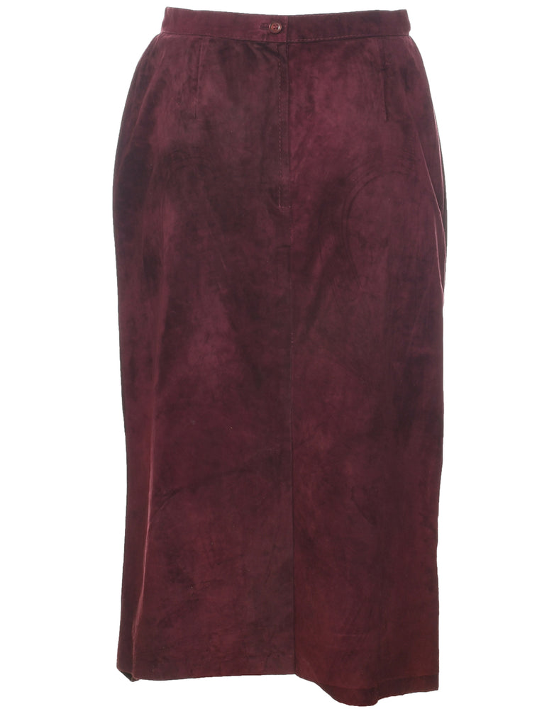 Suede Pencil Skirt - M