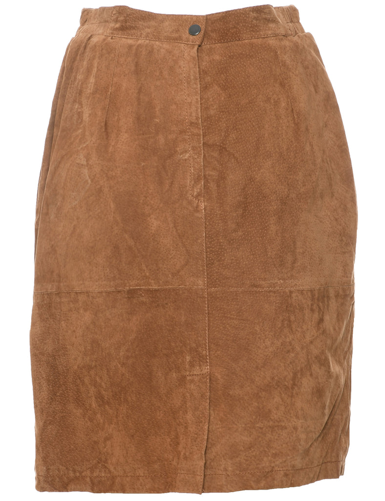 Suede Pencil Skirt - M