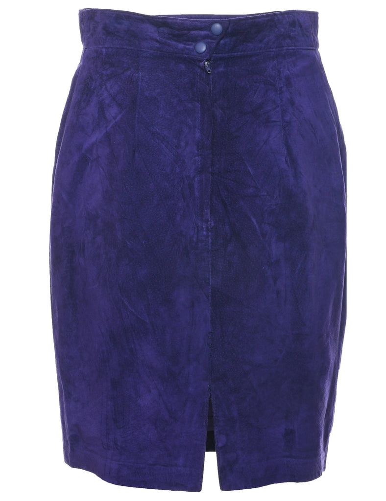 Suede Pencil Skirt - M