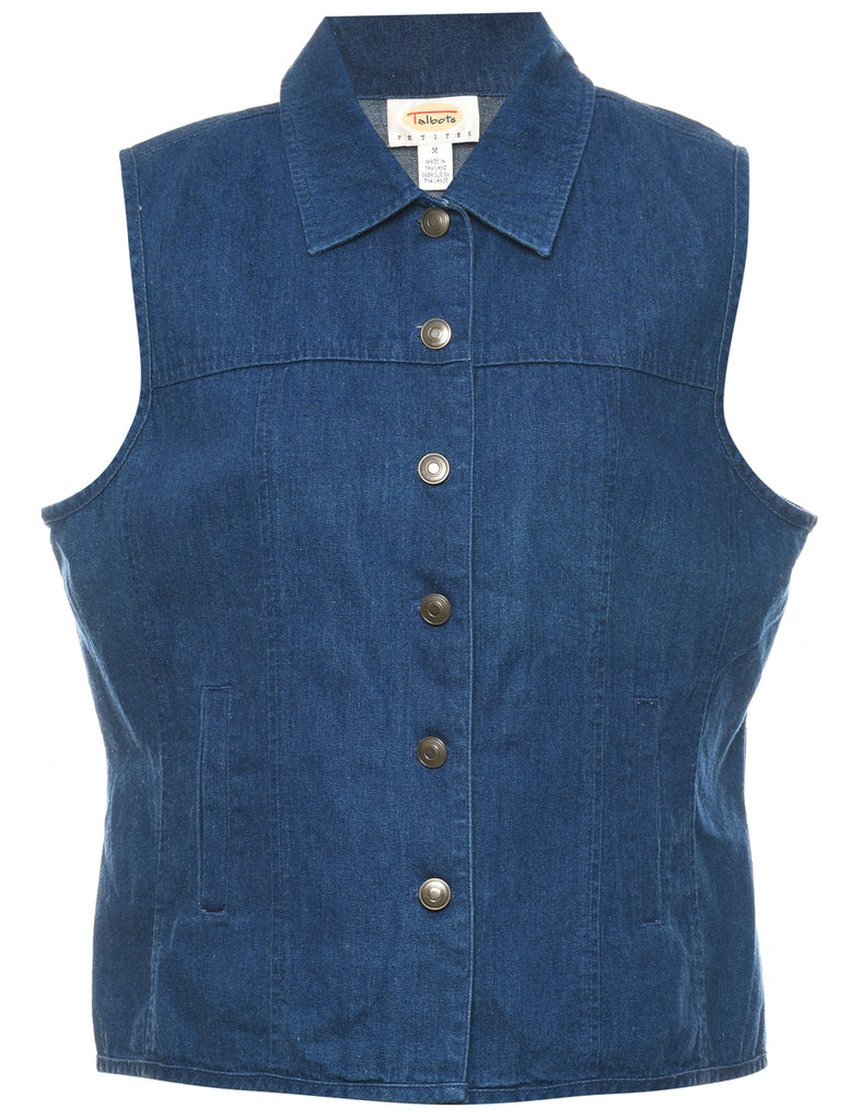 Talbots Denim Jacket Vest - M