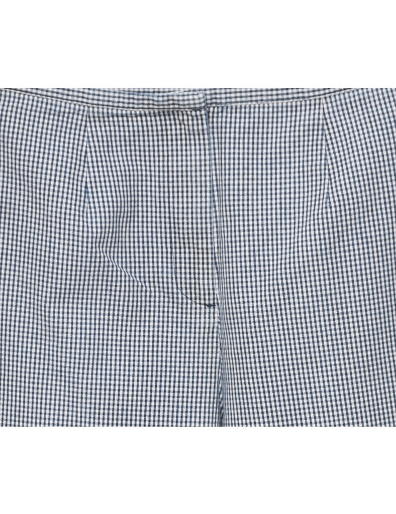 Tapered Checked Trousers - W28 L28