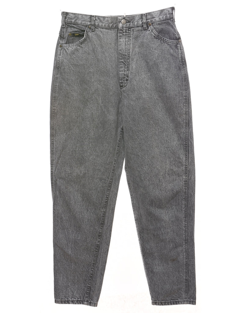 Tapered Grey Distressed Lee Jeans - W28 L30