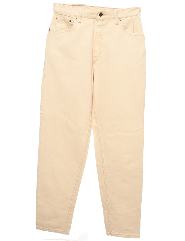 Tapered Pale Yellow Levi's Jeans - W30 L31