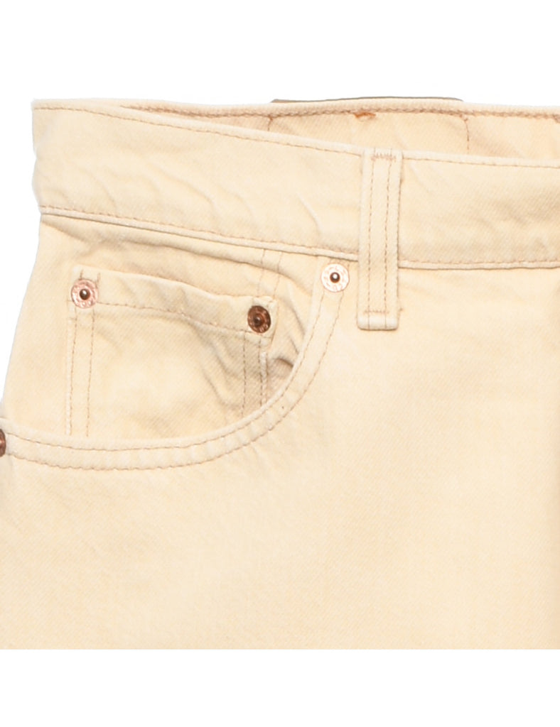 Tapered Pale Yellow Levi's Jeans - W30 L31