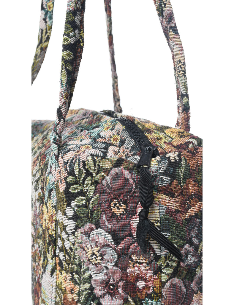 Tapestry Floral Pattern Handbag - M