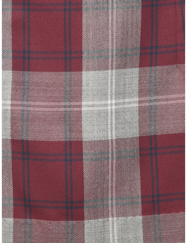 Tartan Pleated Skirt - M