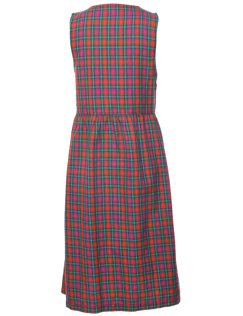 Tartan Sleeveless Dress - S