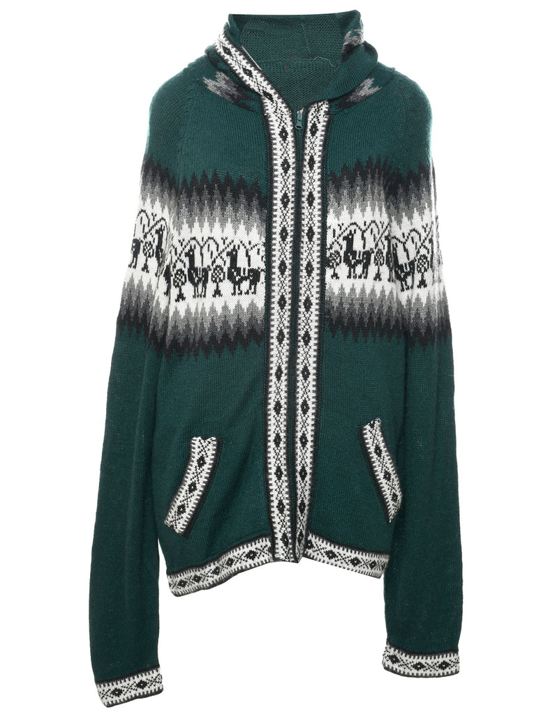 Teal Cardigan - XL